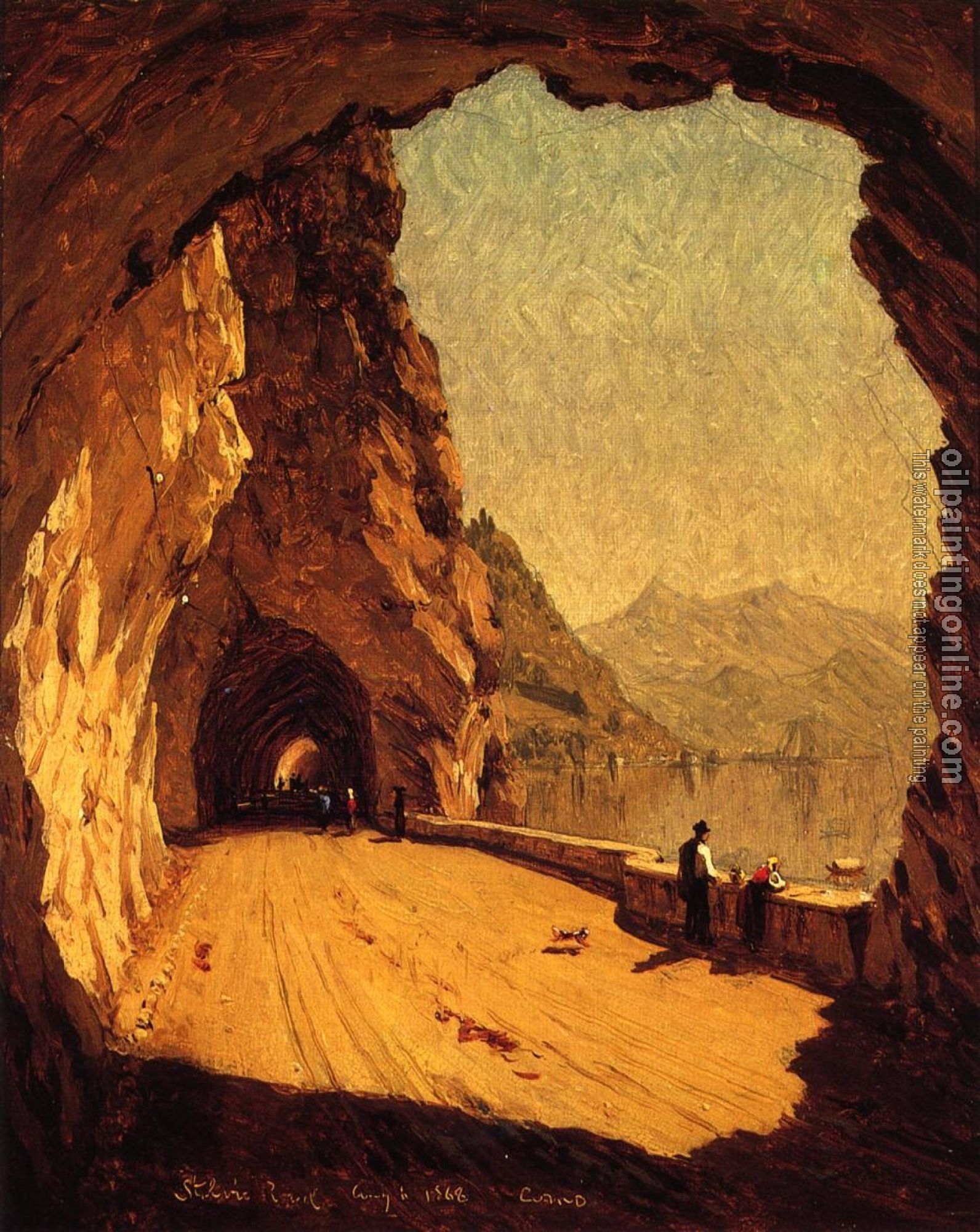 Gifford, Sanford Robinson - Stelvio Road by Lago di Como